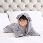 Hooded Bathrobe - Grey